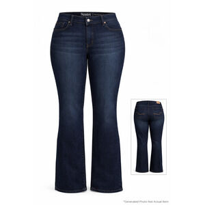 Levi Strauss Signature Modern Bootcut Stretch Dark Wash Jeans Womens 38x31